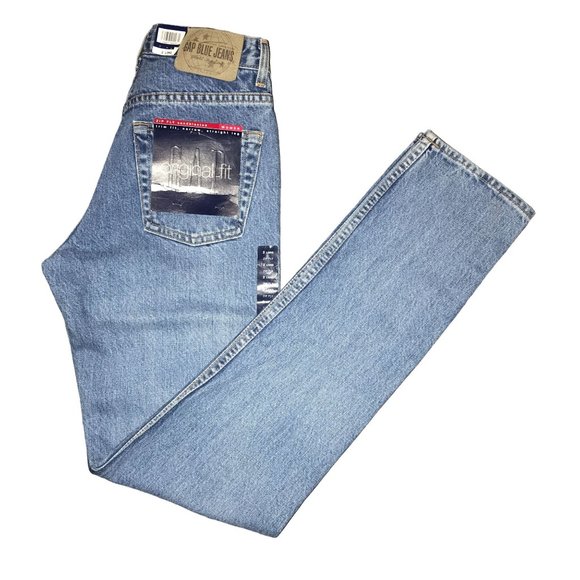 GAP Jeans Vintage Gap Womens Jeans Size 2 Long Nwt Original Fit Straight Leg High Rise